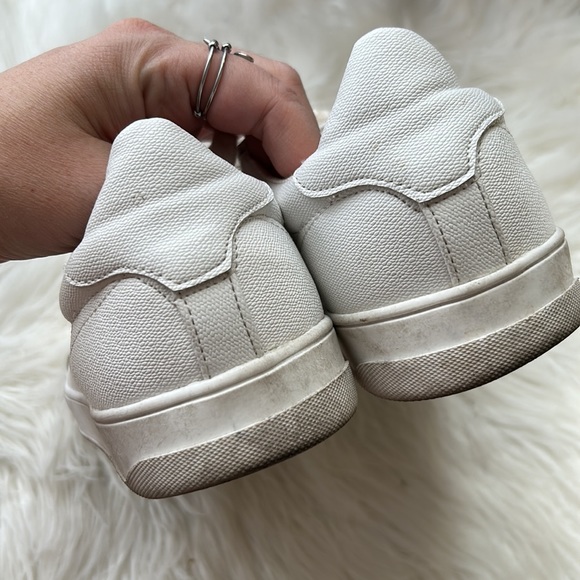 Topshop white pebbled leather COLA sneakers - Picture 6 of 11